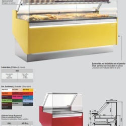 Vitrină frigorifică de expunere prăjituri, inox 2500x1305 mm, patiserie, cofetărie sau brutărie Infrico - Img 6