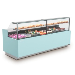 Vitrină frigorifică modulară de expunere cafenea/cofetărie/patiserie/magazin MAGNUS, 2500x1220 mm Infrico - Img 3