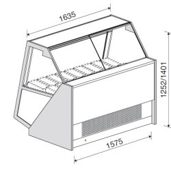 Vitrină frigorifică pentru prezentare înghețată Gelato, PREMIUM G9 (1250x1400 mm) - Img 6