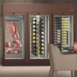 Vitrină frigorifică pentru vin 650x2300 mm, 2 fețe sticlă - Img 4