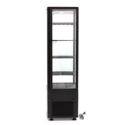 Vitrină frigorifică verticală 235 Litri, neagră - Img 3