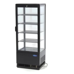 Vitrină frigorifică verticală, 98 Litri neagră - Img 6