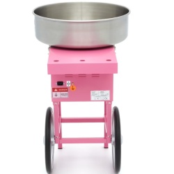 Aparat de făcut Vată de Zahăr - Ø 52 cm - Roz, cu cărucior, Maxima - Img 9