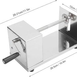 Aparat de tăiat cartofi spirală pe băț, din inox - Img 3