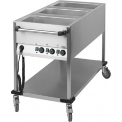 Bain Marie cu boiler și spațiu de depozitare 3x GN 1/1, Casselin - Img 2