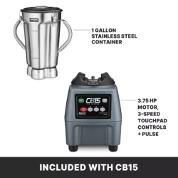Blender profesional inox, de mare putere, 3,8 Litri Waring Legend - Img 3