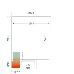 Cameră frigorifică cu podea, 8.87 m³ Tefcold - Img 6