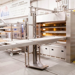 Cuptor electric panificație cu 4 vetre (4 tăvi 60x40/vatră), hotă și suport - Img 9