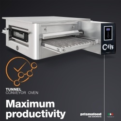 Cuptor electric tip tunel 820 covrigi sau 137 pizza/oră, C/65 Prismafood Italia - Img 4