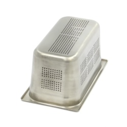 Cuvă GN1/3 inox perforată 150 mm - Img 3