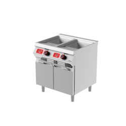 Friteuză electrică, dublă 13,5+13,5 L, cu comandă electronică Desco - Img 2