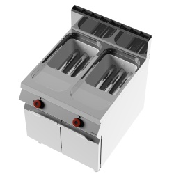 Friteuză profesională pe gaz 15+15 Litri, Desco Italia - Img 3