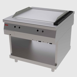 Fry top neted pe gaz 90x100 cm, Jemi - Img 2