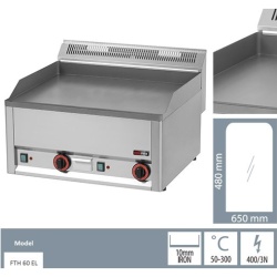 Gratar Fry-top electric neted 480×650 mm - Img 3