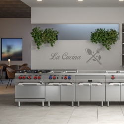 Grill dublu electric cu placă 1/2 striată 1/2 netedă cu suport închis, Desco Italia - Img 10