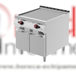 Grill dublu pe gaz cu placă netedă și dulap închis, Desco
