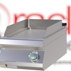 Grill simplu electric CROMAT cu placă netedă, de banc