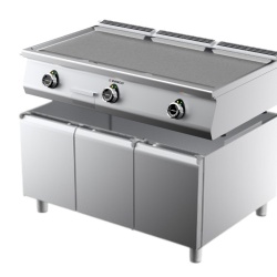 Grill triplu electric cu placă netedă, compartiment inferior neutru închis, Sfera by Desco - Img 2