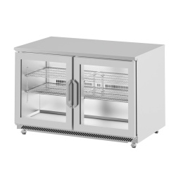 Masă frigorifică bar cu uși de sticlă 920x811 mm, 270 litri, Infrico - Img 5