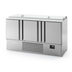 Masă frigorifică pentru pizza/salate 1460x700x890 mm, 355L, Infrico Spania - Img 6