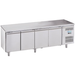 Masă frigorifică profesională 4 uși GN 1/1, 553 litri, FORCOLD M-GN4100TN-FC