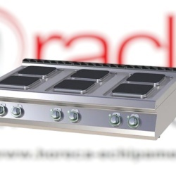 Mașină de gătit electrică, 6 plite pătrate de banc