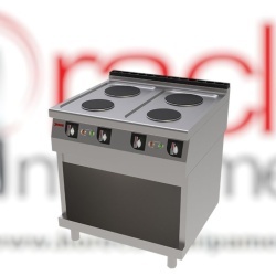 Mașină de gătit electrică cu 4 plite și suport neutru, Jemi
