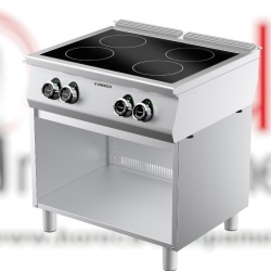Mașină de gătit electrică cu plită vetroceramică, 4 zone de coacere, Desco Italia