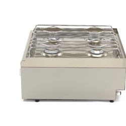 Mașină de gătit pe gaz, 4 arzătoare 17 kW, de banc 600x600x240 mm - Img 4