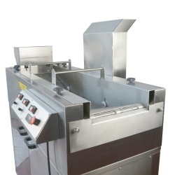 Mașină tip bandă pentru prăjire (friteuză), blansare sau fierbere pe gaz, 70 L, bandă 440 mm - Img 6