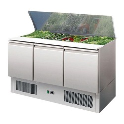 Saladetă cu 3 uși, 4 cuve GN 1/1, Forcar - Img 2