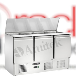 Saladetă frigorifică profesională ventilată 4x GN1/1, Amitek AK923V