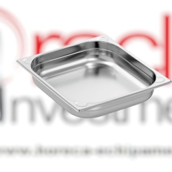 Tavă de inox (suprafață mată) GN2/3 h 65 mm