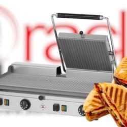 Toaster Panini cu mecanism prin apăsare pe plăci