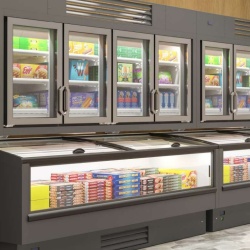 Vitrină frigorifică de expunere, incorporabilă 1250x950 mm, magazin sau supermarket, Infrico - Img 2