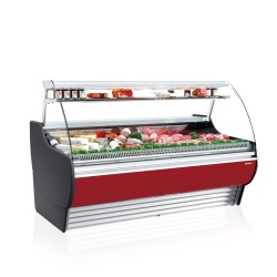 Vitrină frigorifică modulară de expunere inox 3750x1290 mm fără depozitare, Infrico - Img 7