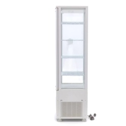 Vitrină frigorifică verticală, 235 Litri albă - Img 3