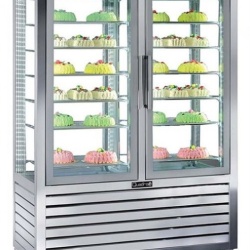 Vitrina frigorifica verticala pentru inghetata cu 2 usi, 848 L