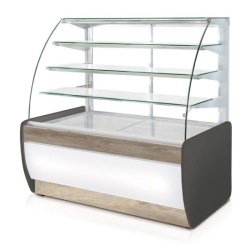 Vitrină neutră 1390 mm cu sticlă curbată - Img 7