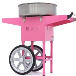 Aparat de făcut Vată de Zahăr - Ø 52 cm - Roz, cu cărucior, Maxima - Img 10