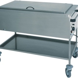 Bain Marie cu boiler și depozitare, capac 3x GN1/1, Forcar - Img 2