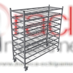 Cărucior răcire pentru brutărie, 1500x550x1800 mm