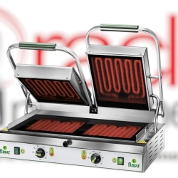Contact grill dublu cu plăci ceramice netede, Fimar
