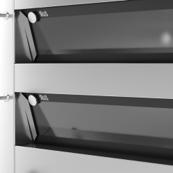Cuptor electric pentru panificație cu 2 vetre (8 tăvi 60x40/vatră), hotă și suport - Img 7