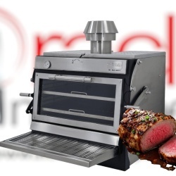 Cuptor pentru steak pe cărbuni, deschidere verticală, Pira 90 LUX ED