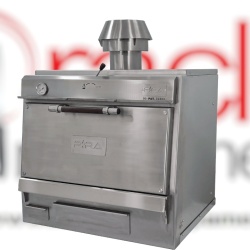 Cuptor pentru steak pe cărbuni, deschidere verticală, Pira 90 Silver SD