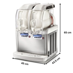 Dispenser înghețată moale soft, Granita, Slushie 6+6 Litri - Img 3