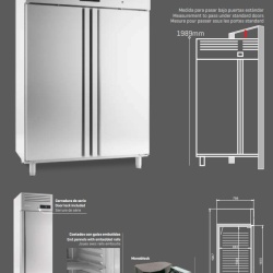 Dulap de congelare din inox, 505 litri, Infrico - Img 6