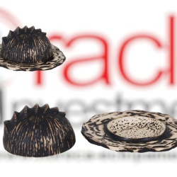 Farfurie fine dining cu capac 16x7 cm, set de 3 bucăți, Teide