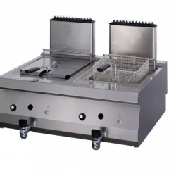 Friteuză dublă pe gaz 2x 12 Litri - Img 2